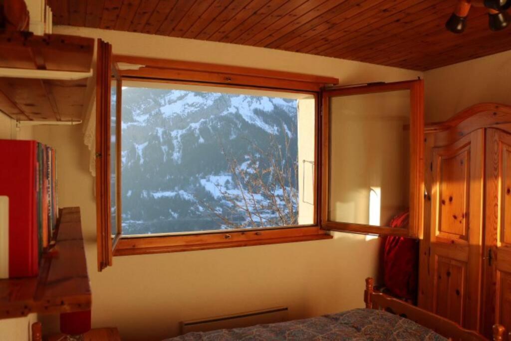 Gemuetliche Wohnung Mit Traumaussicht! Albinen エクステリア 写真